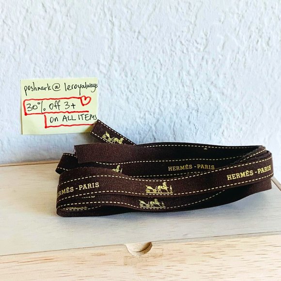 Hermes | Accessories | 25 Off 4 Hermes Logo Ribbon Black  display picture 2